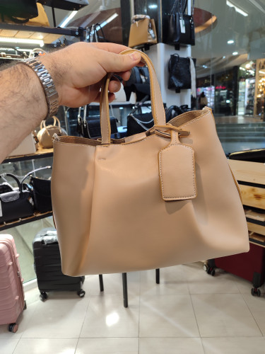 کیف زنانه زارا دوشی چرم ترک