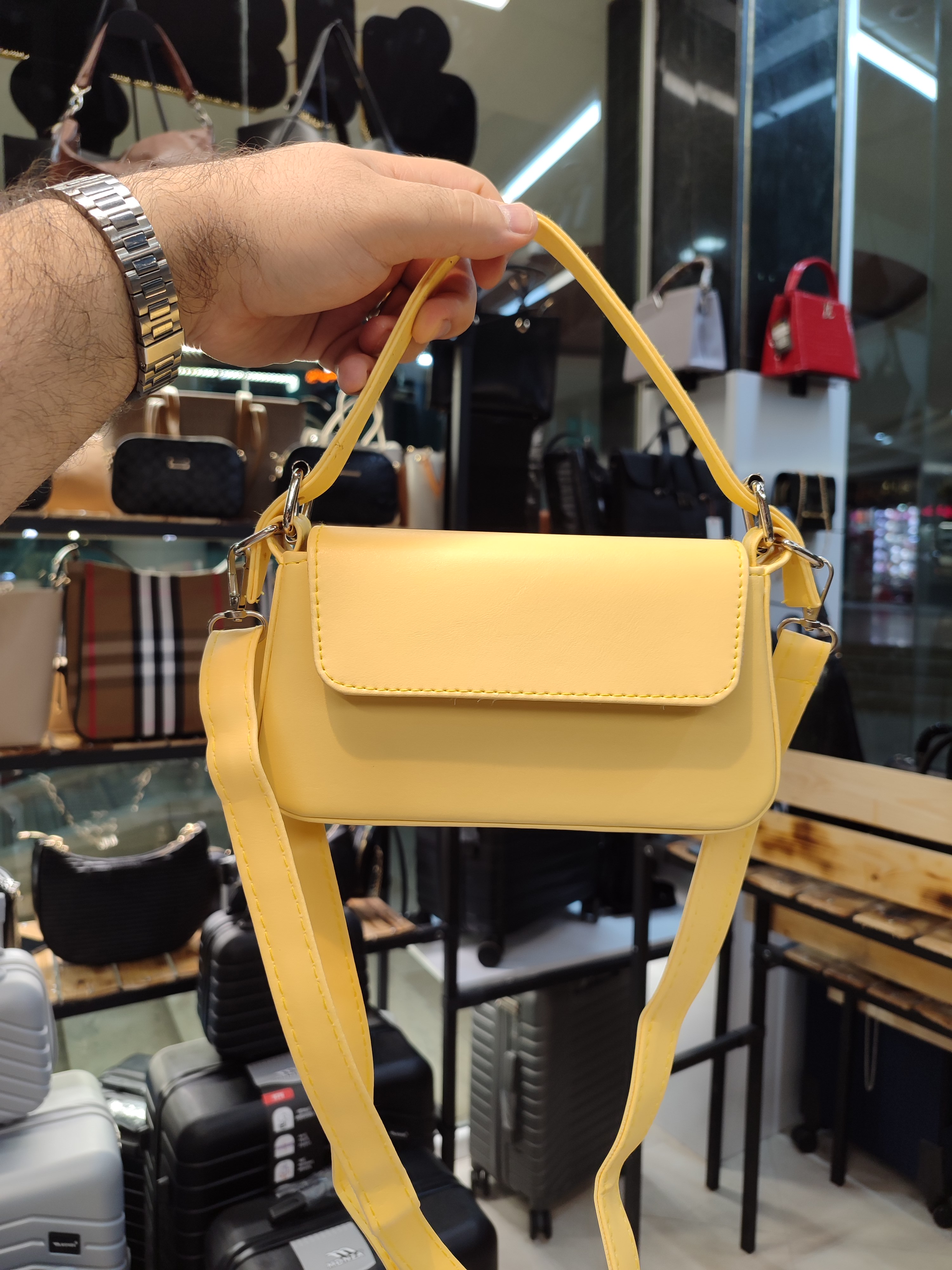 کیف دستی کوچک چرم صنعتی دخترانه مینیمال