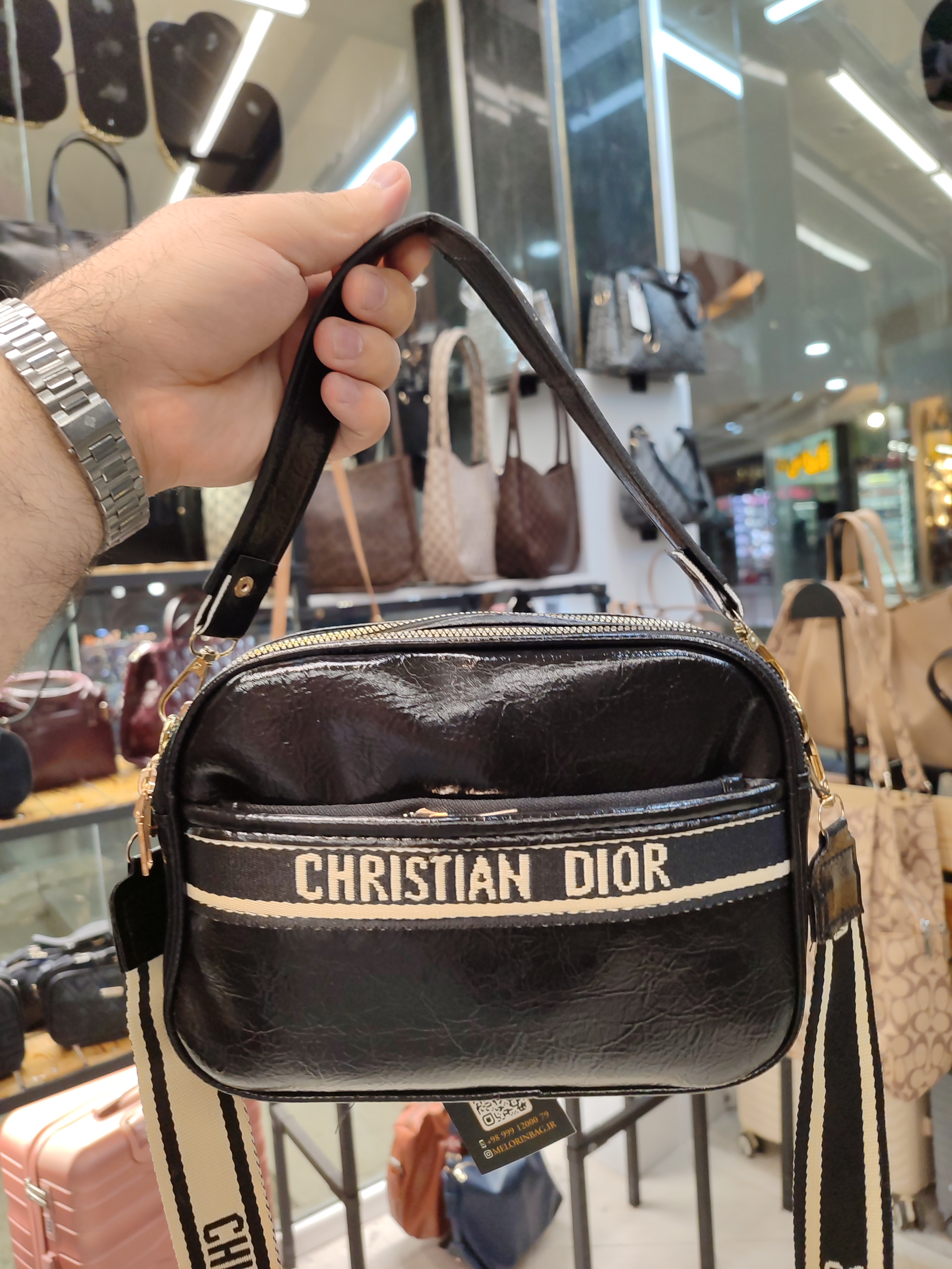 کیف زنانه چرم مصنوعی وارداتی پاسپورتی دیور Dior