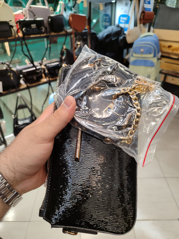 کیف چرم مصنوعی و پارچه وارداتی ترک مارک بادوبند