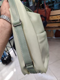 کیف سبز خاص چرم مصنوعی دوشی و کوله شو